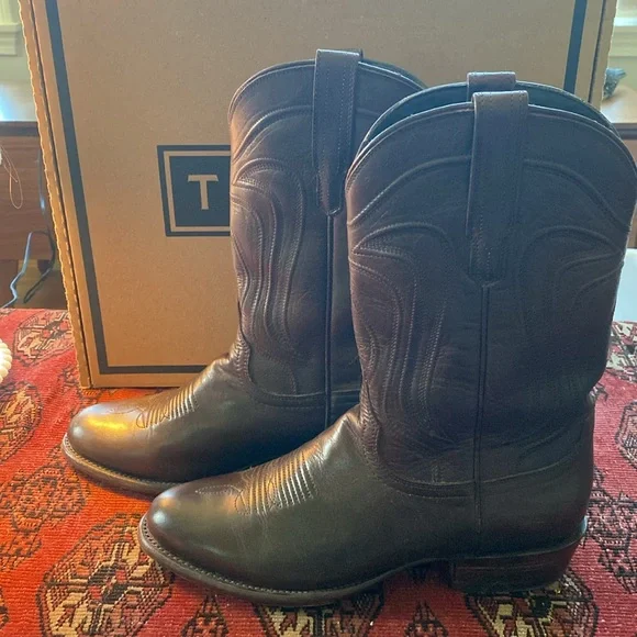 Tecovas Dark Brown Western Boots - Picture 4 of 5